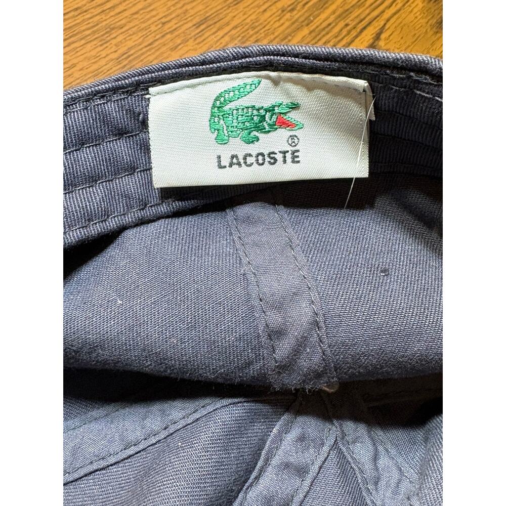 Lacoste Baseball Hat Adjustable Strap Blue One Size Casual Athletic - Picture 6 of 11